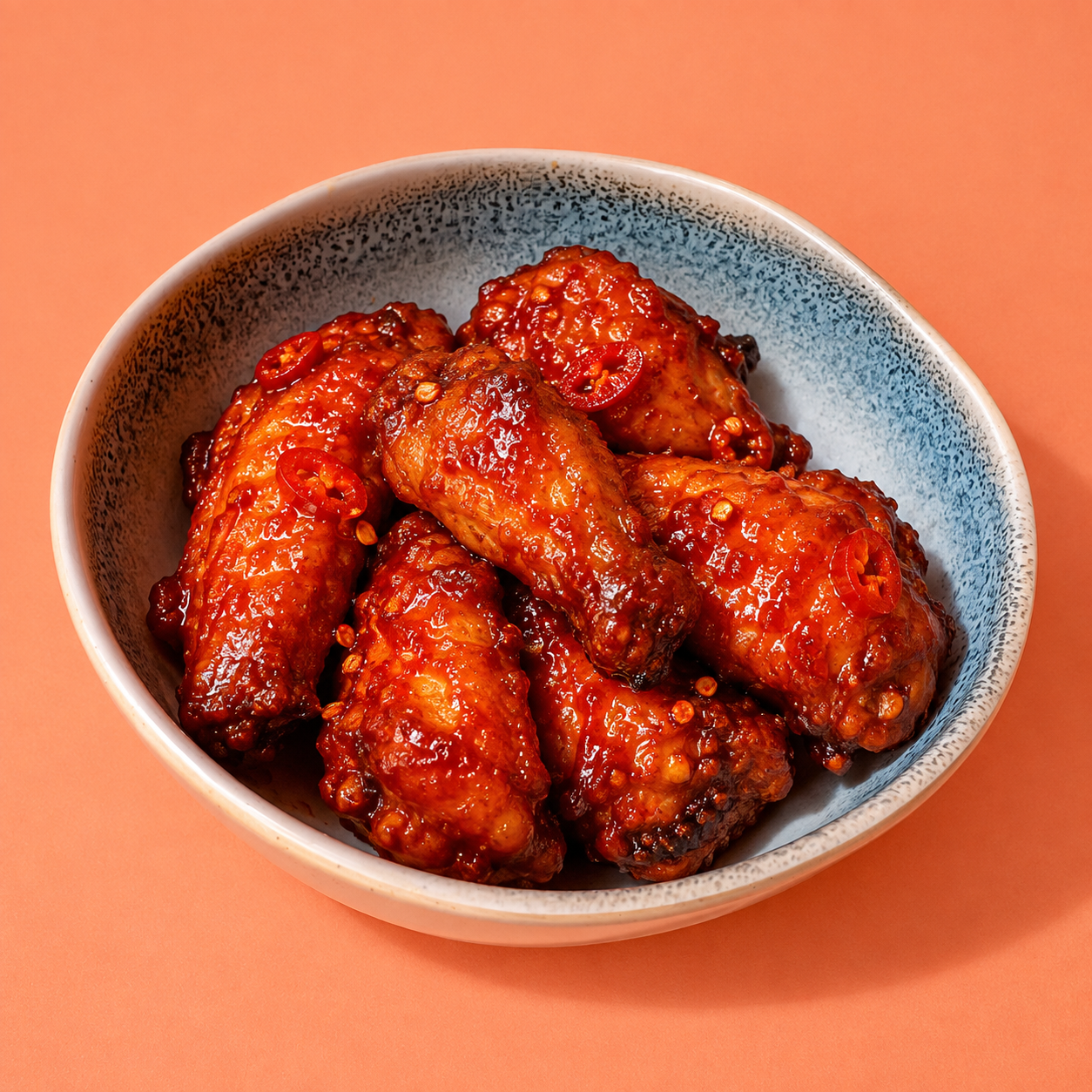 Fiery Gochujang Glazed Chicken WIngs (6)