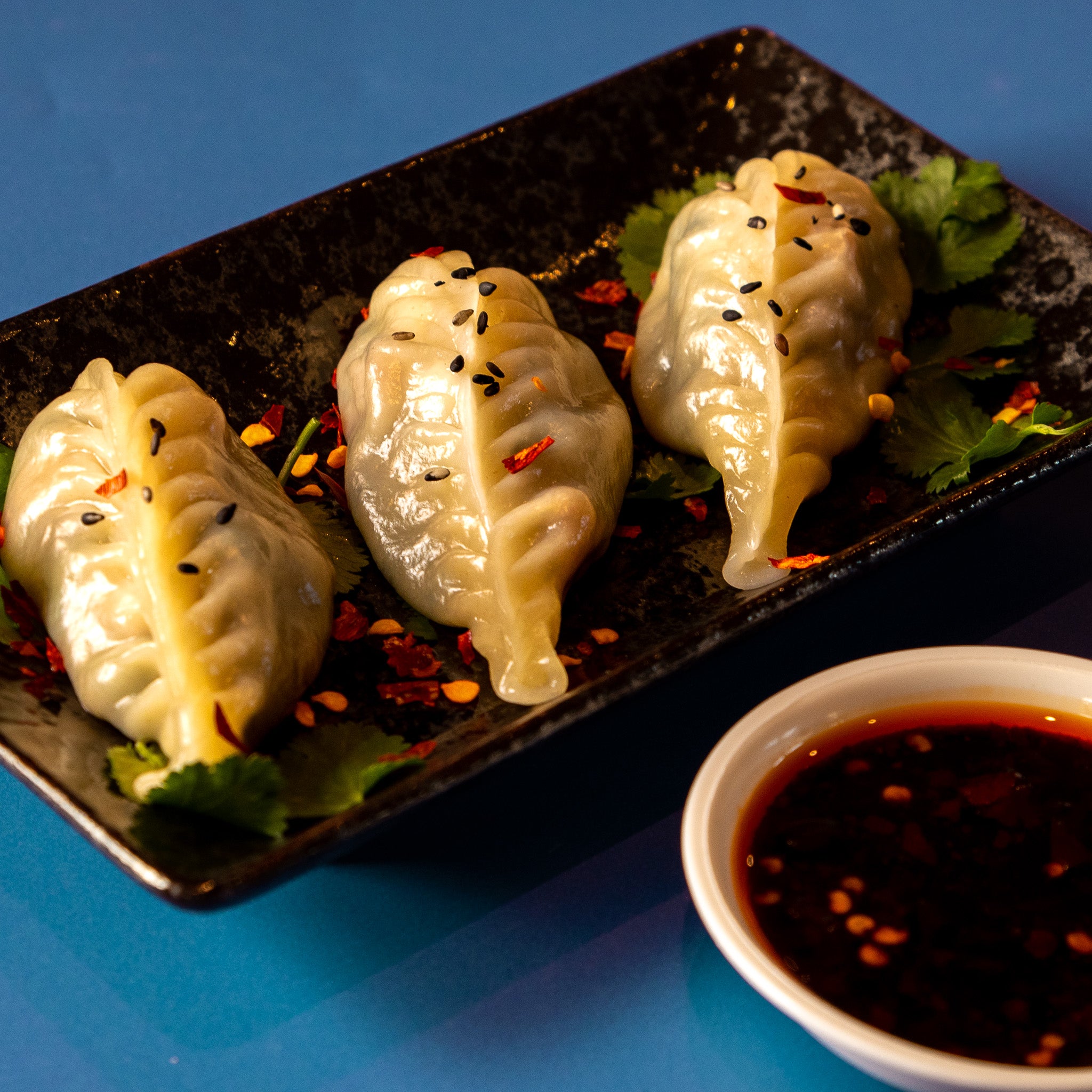 Spinach & Mushroom Pan Fried Dumplings (vegan) x 3 *Limited Edition!*