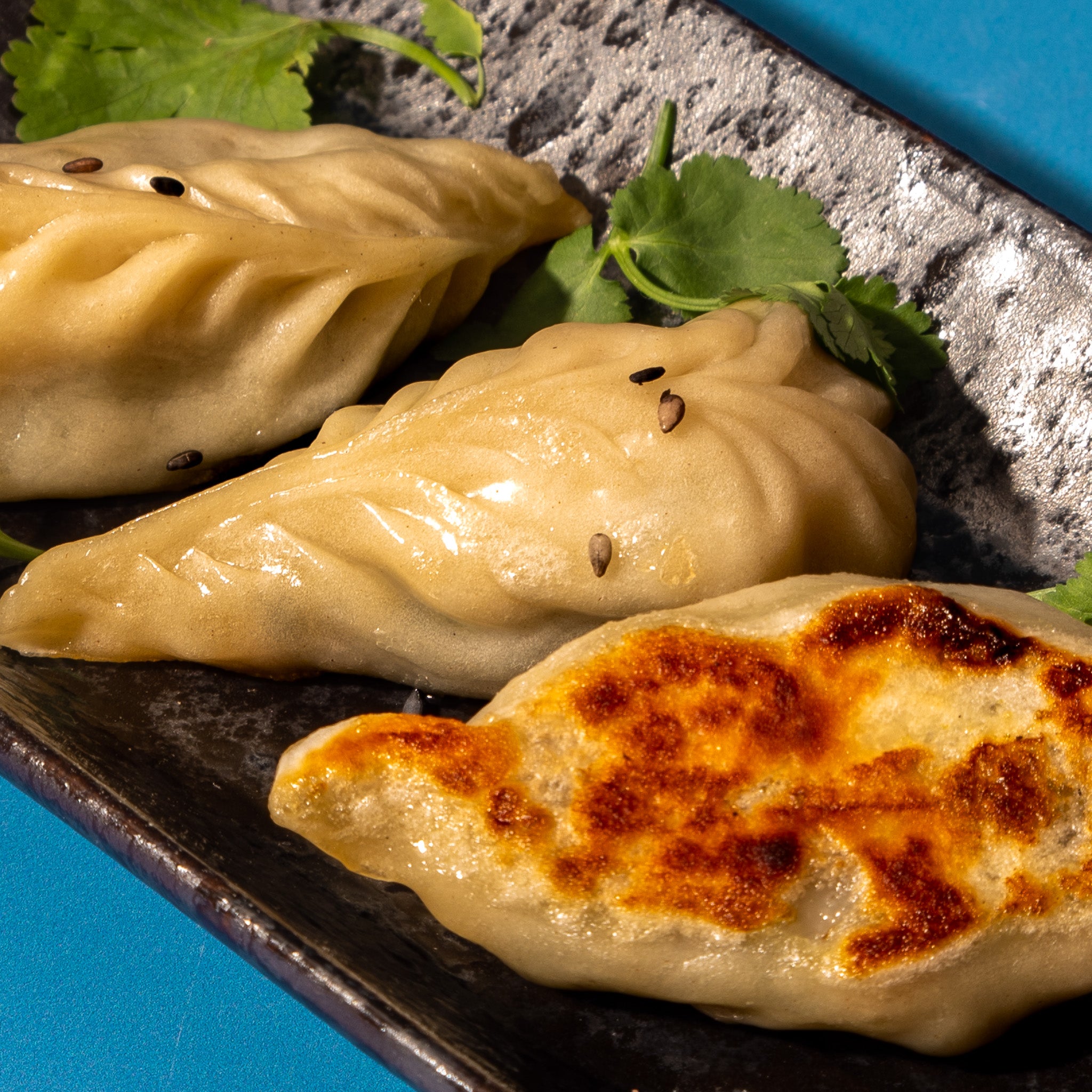 Spinach & Mushroom Pan Fried Dumplings (vegan) x 3 *Limited Edition!*