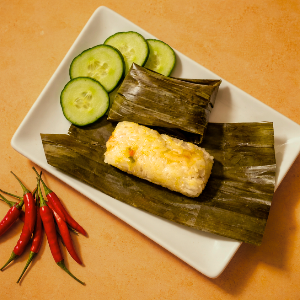 Sticky Rice in Banana Leaf (Vegan) | Frozen Chinese Sticky Rice | 2 Pack