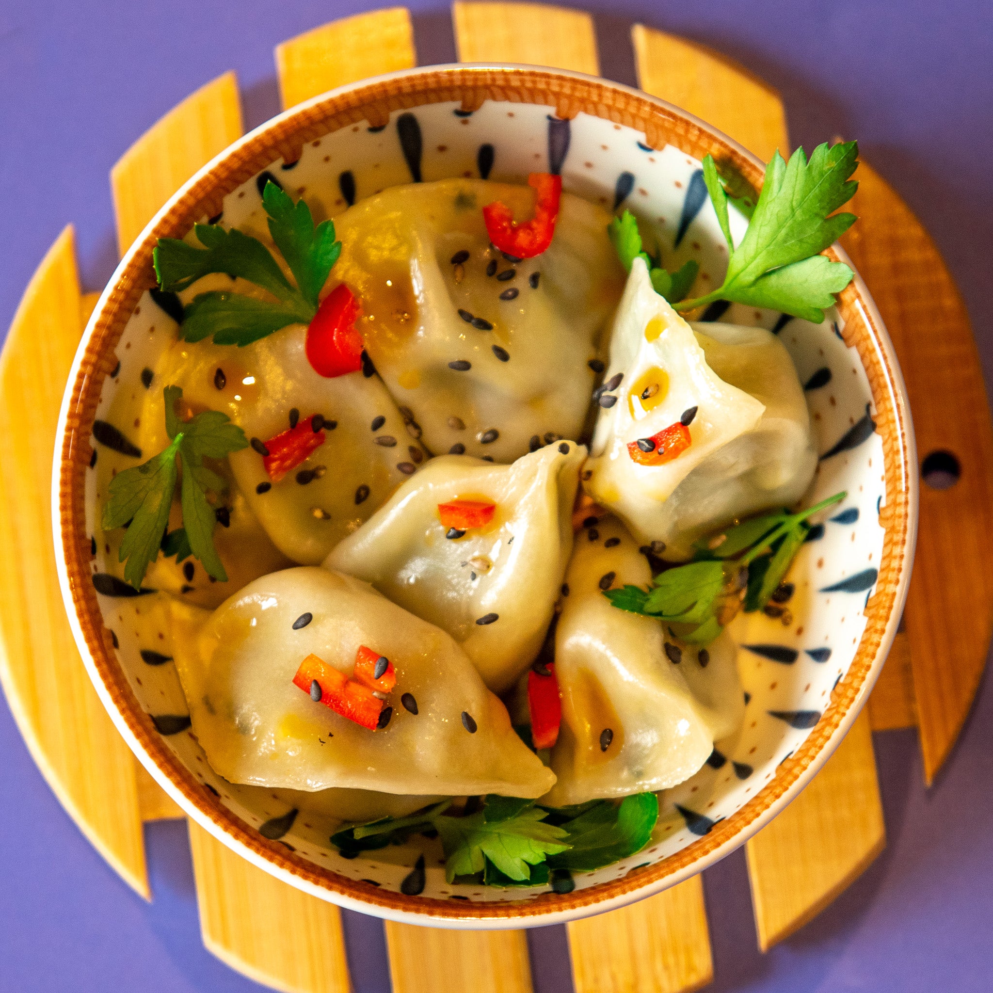 Bok Choy & Mushroom Dumpling (vegan) (6)