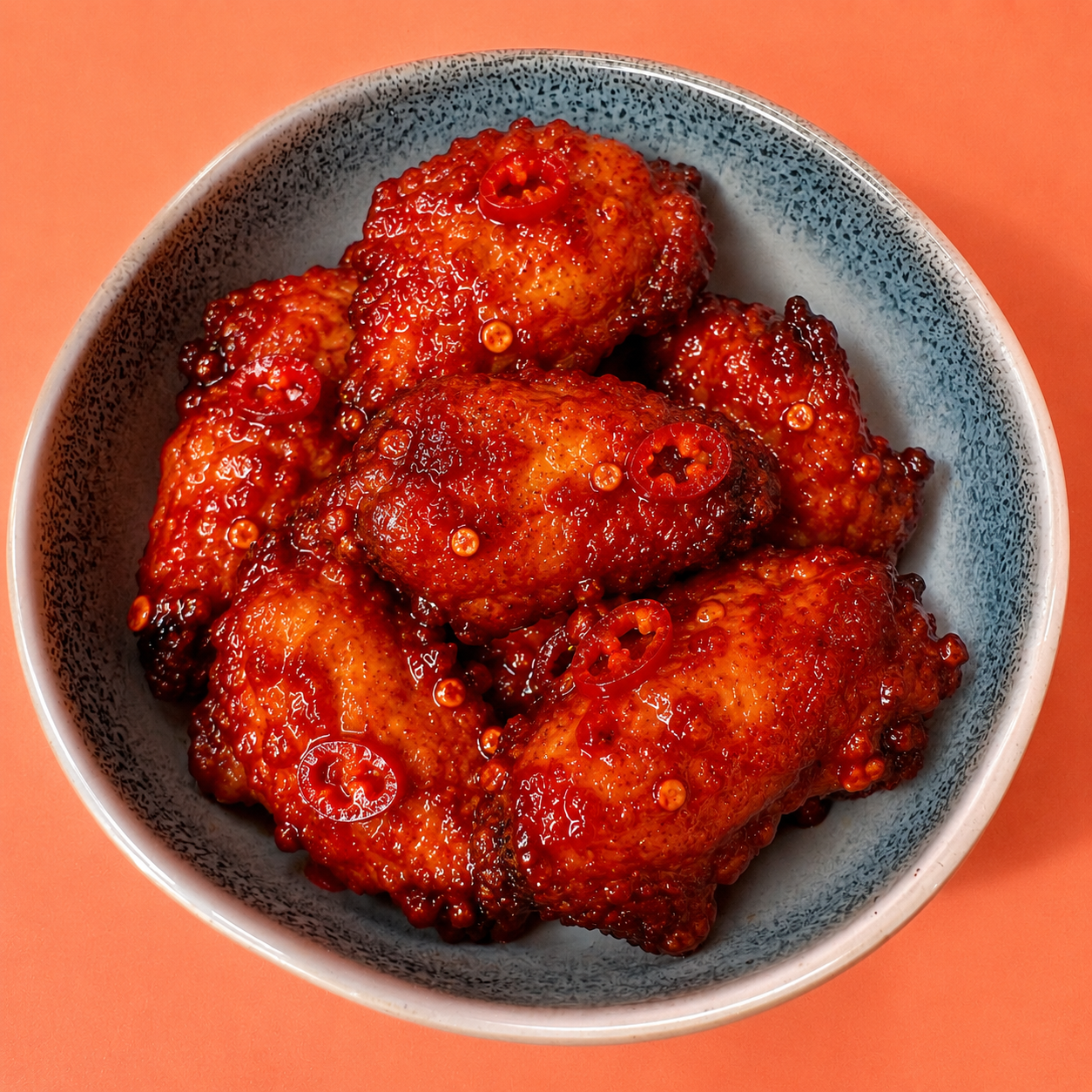 Fiery Gochujang Glazed Chicken WIngs (6)