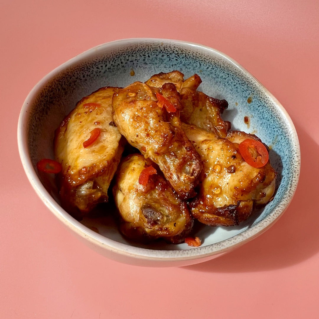 Sticky Soy Glazed Chicken WIngs (6)
