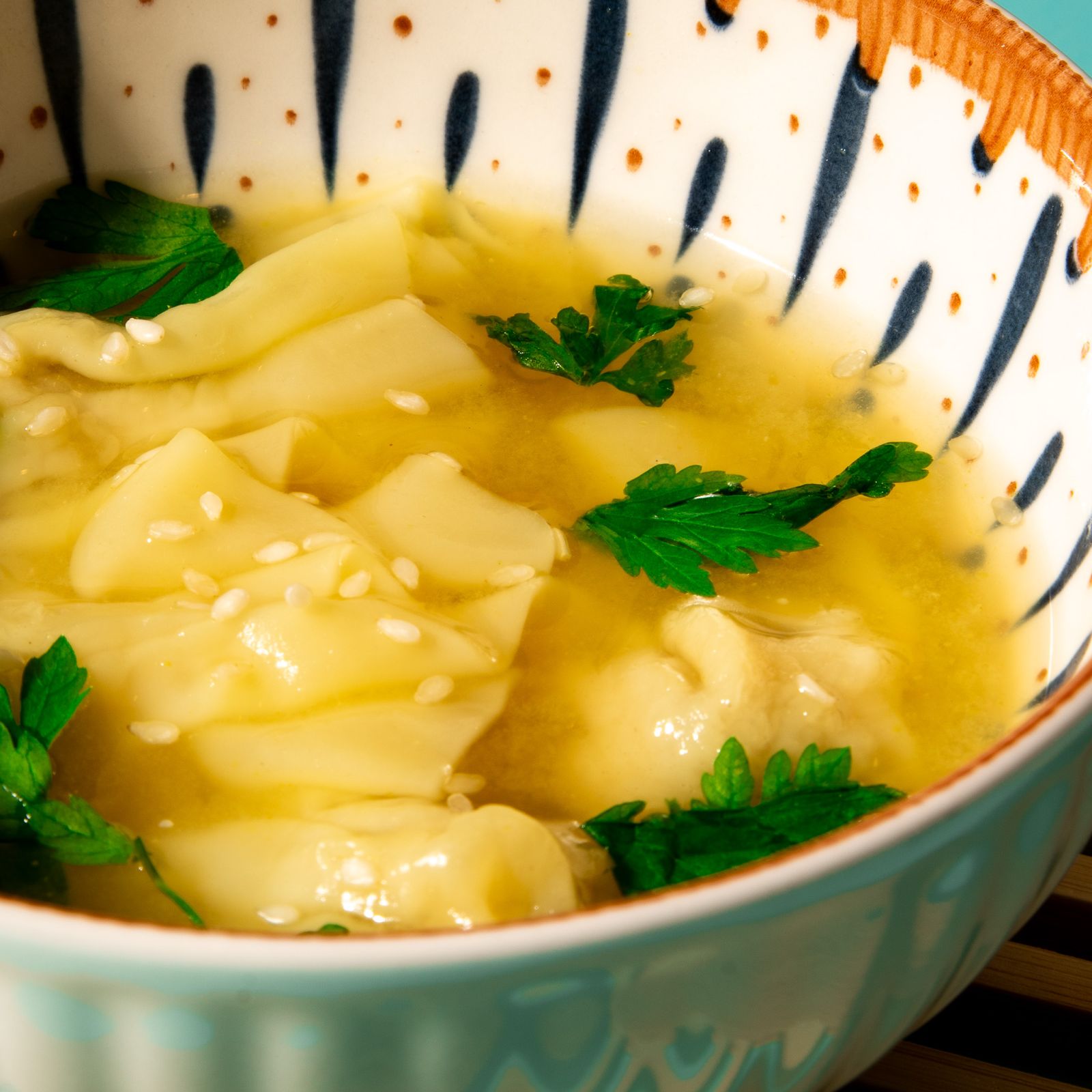 Seafood Wonton Soup (serves 2)