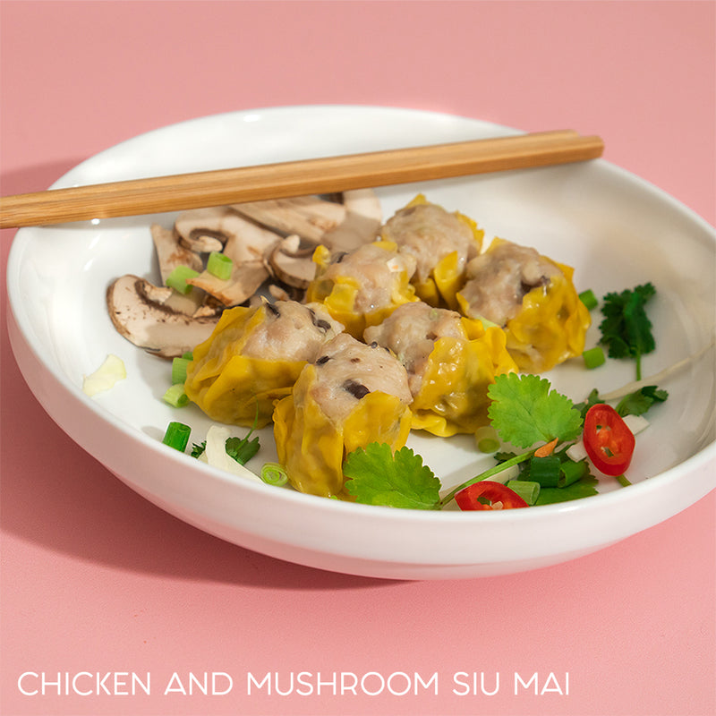 chicken mushroom siu mai
